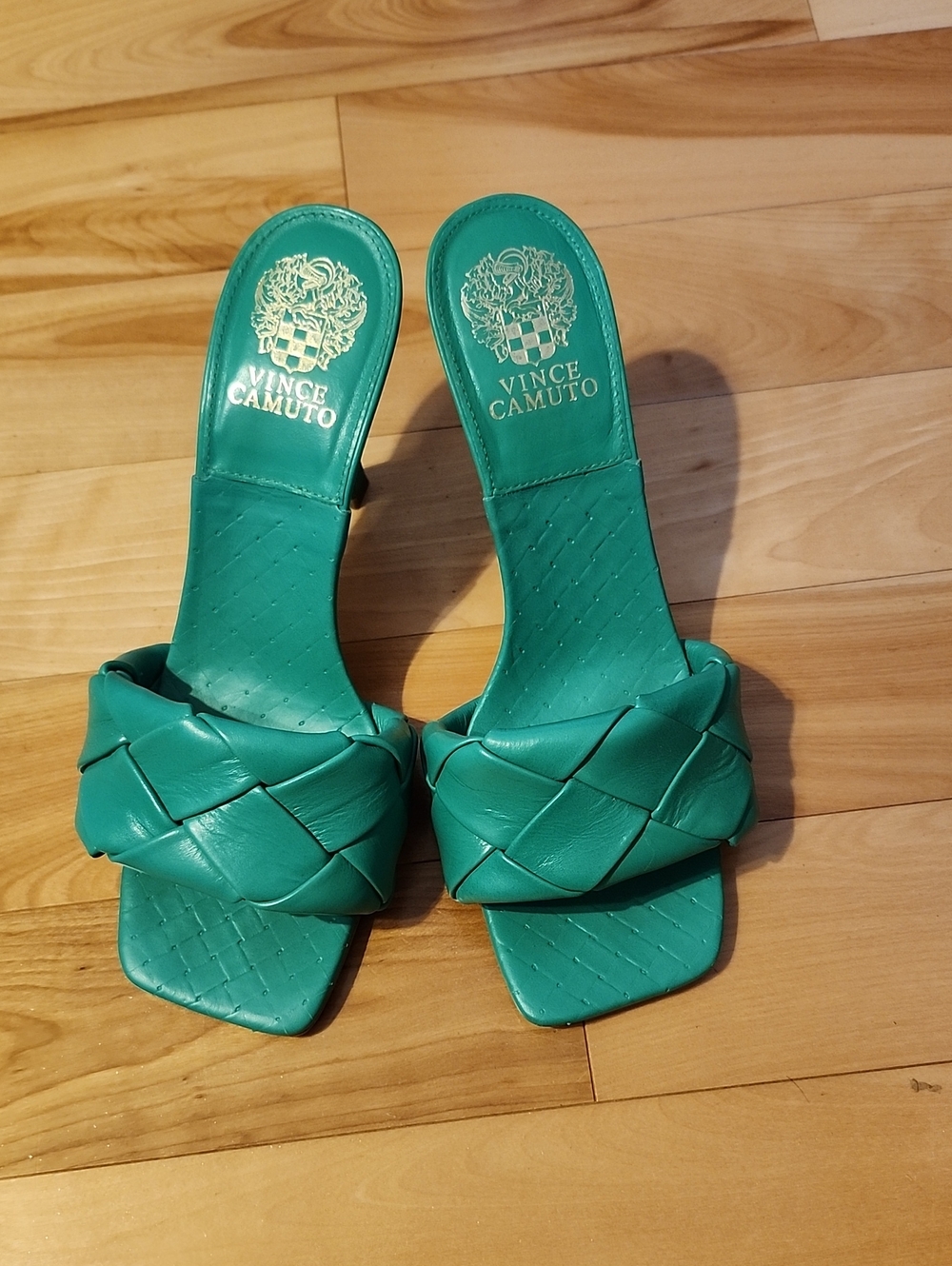 Vince Camuto Green High Heel Sandal, 9